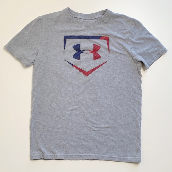 Under Armour Other - UNDER ARMOUR BOYS GREY HEATGEAR SHORT SLEEVE TEE